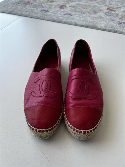 chanel espadrilles billig|authentic Chanel espadrilles for sale.